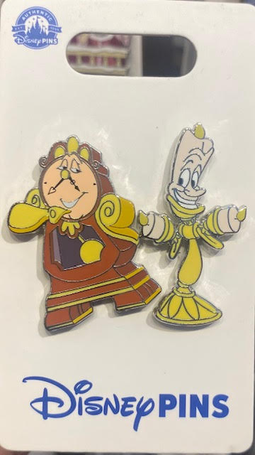 Cogsworth & Lumiere Pin