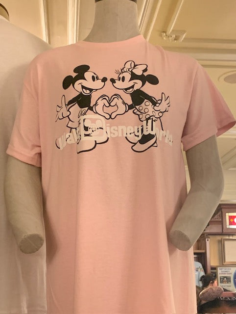 Pink Mickey & Minnie T-shirt
