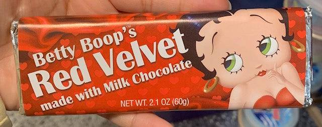 Betty Boop's Red Velvet made with Milk Chocolate