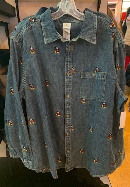 Mickey Jean Button Down Long Sleeve