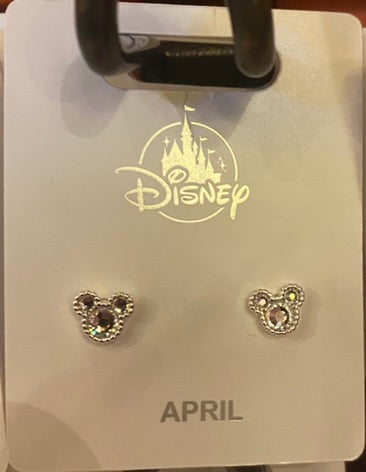 Mickey Birthstone Earrings
