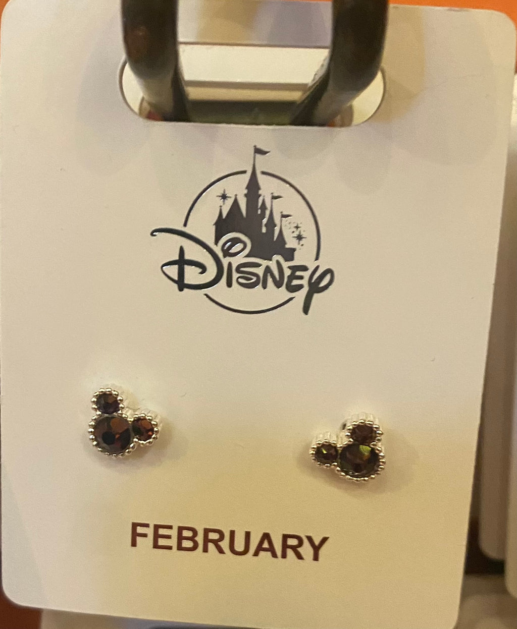 Mickey Birthstone Earrings