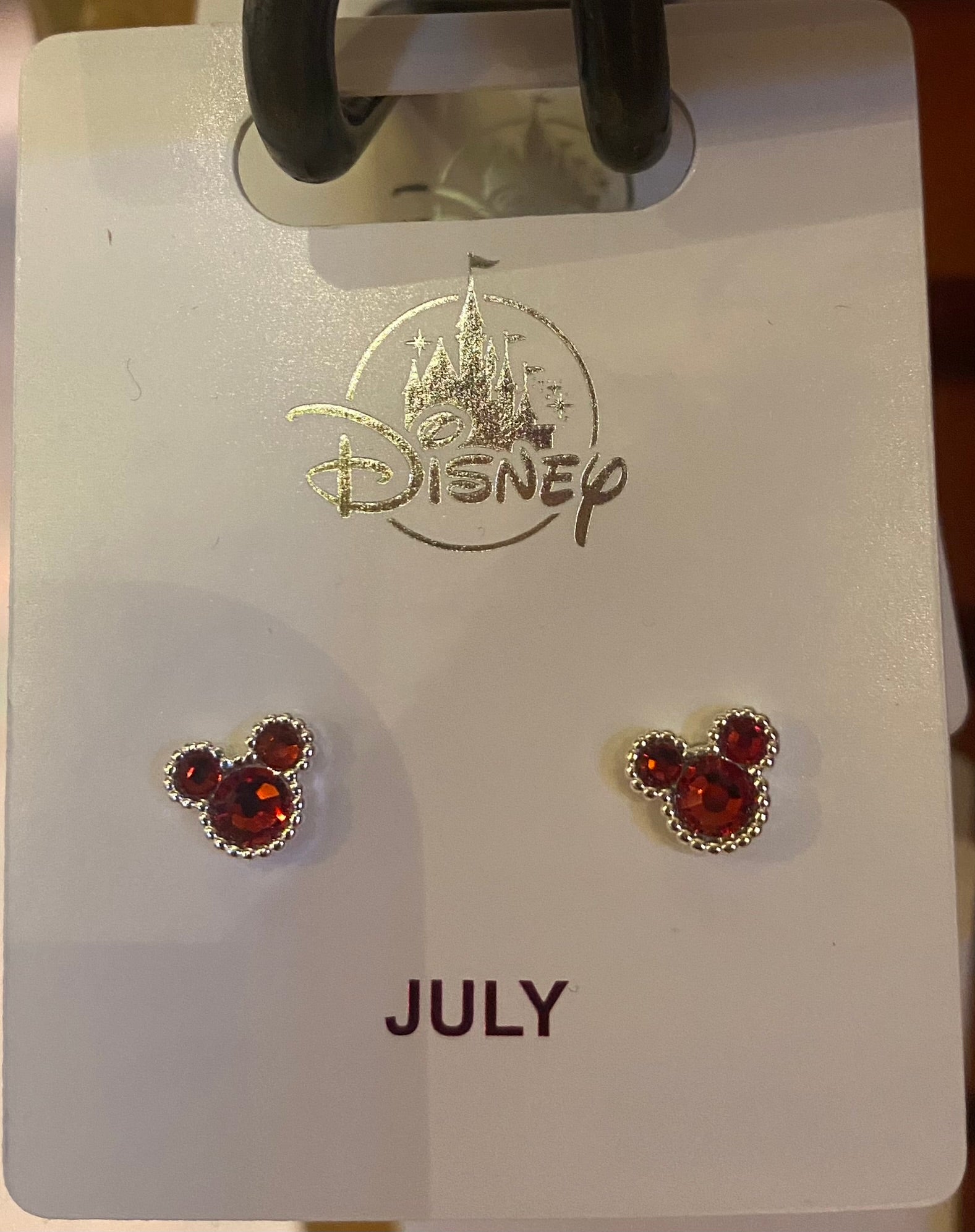 Mickey Birthstone Earrings