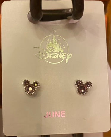 Mickey Birthstone Earrings