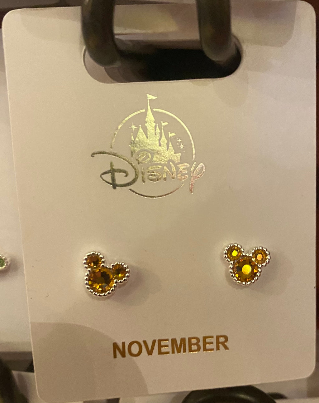 Mickey Birthstone Earrings
