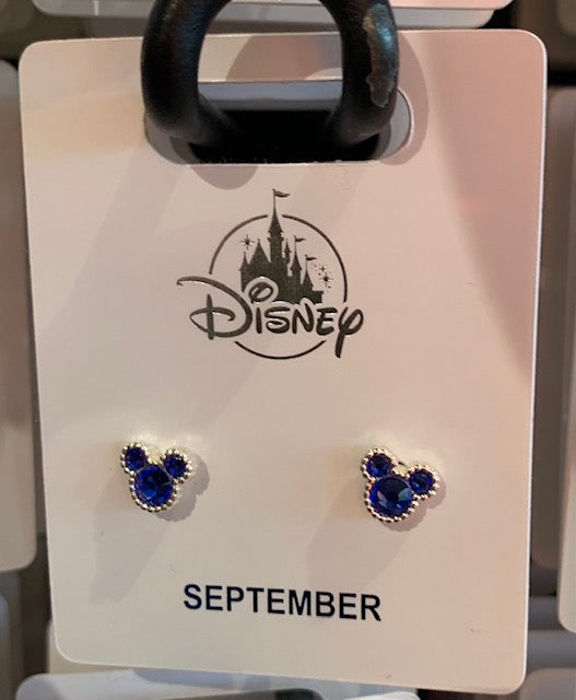 Mickey Birthstone Earrings