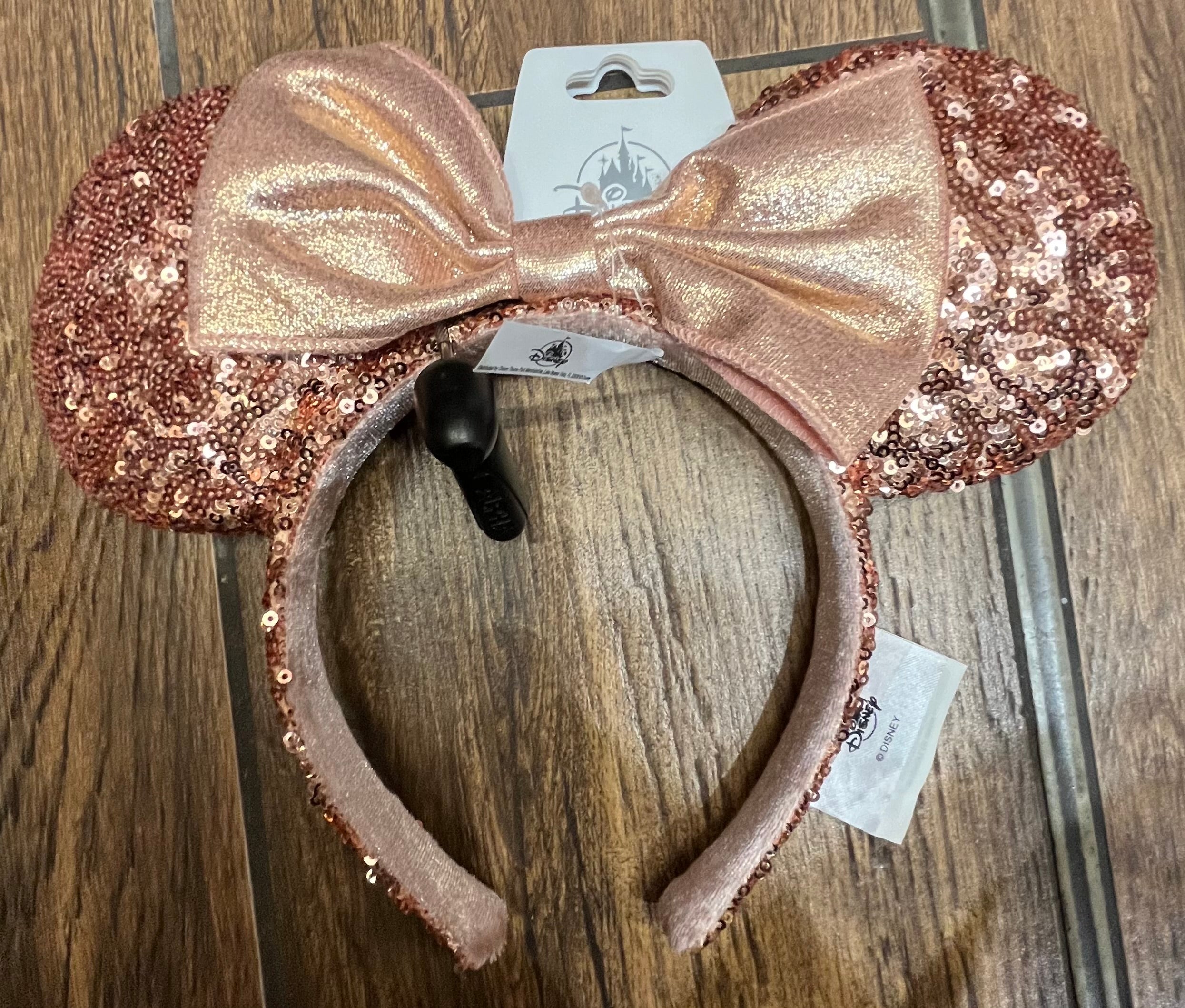 Sequined Rose Gold Ears