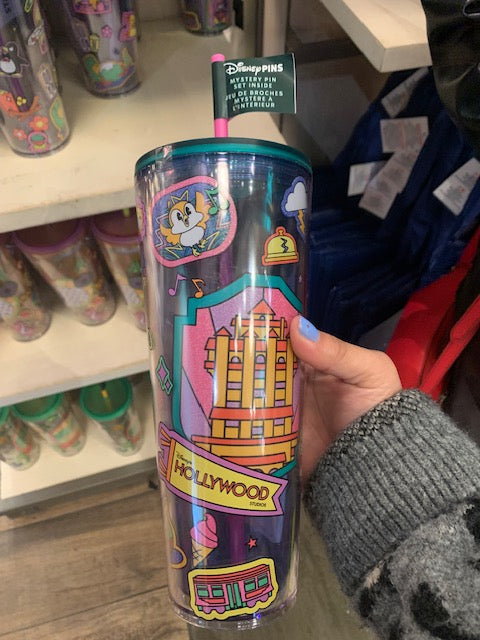 Starbucks Hollywood Studios Tumbler w/ Mystery Pin Set